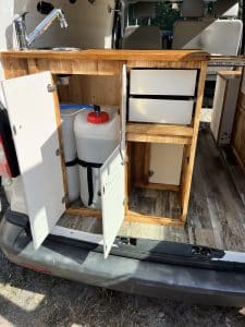 Gestion d'eau van aménagé