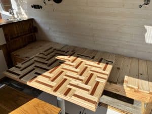 Table en bois design van